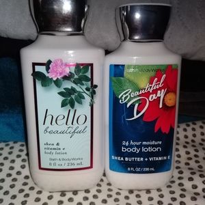 NEW! Set of 2 Bath & Body Works lotion
